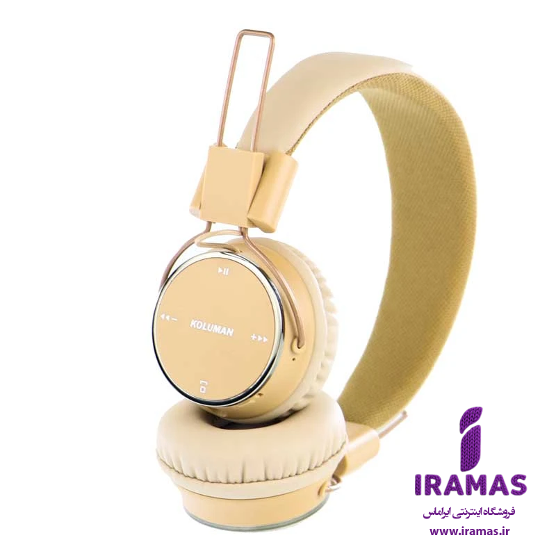 هدفون بی سیم کلومن مدل K2 رنگ کرم - ایراماس