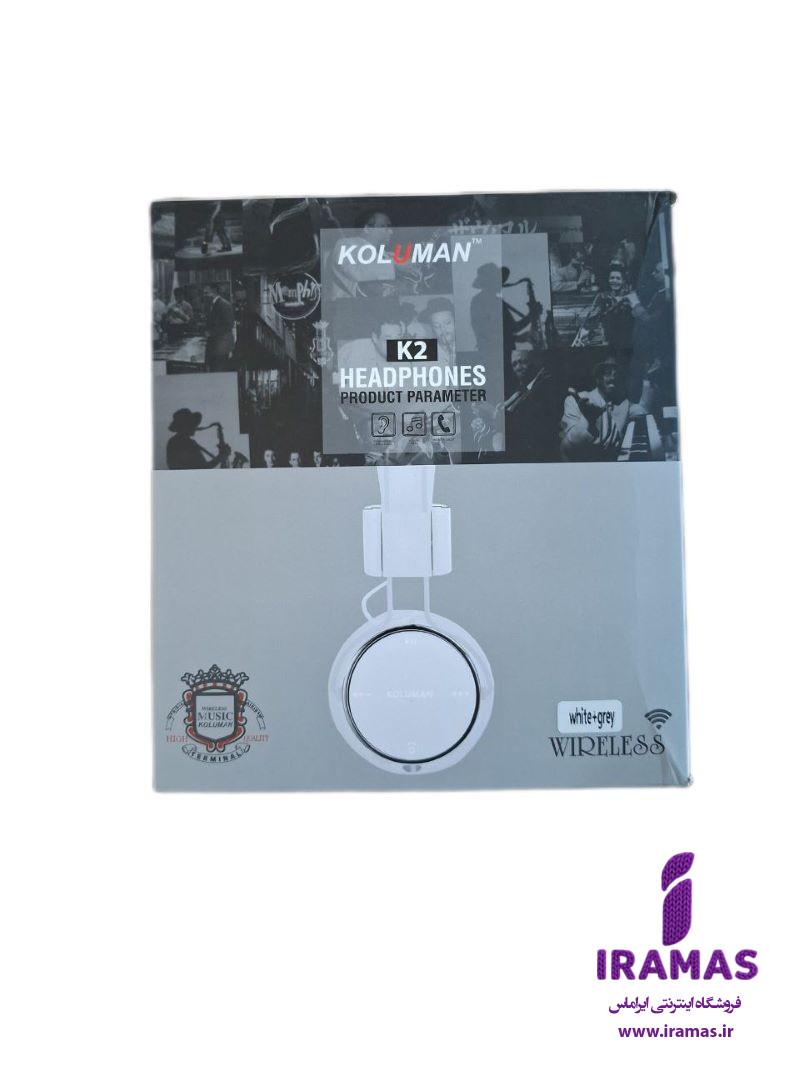هدفون بی سیم کلومن مدل K2 رنگ مشکی - ایراماس