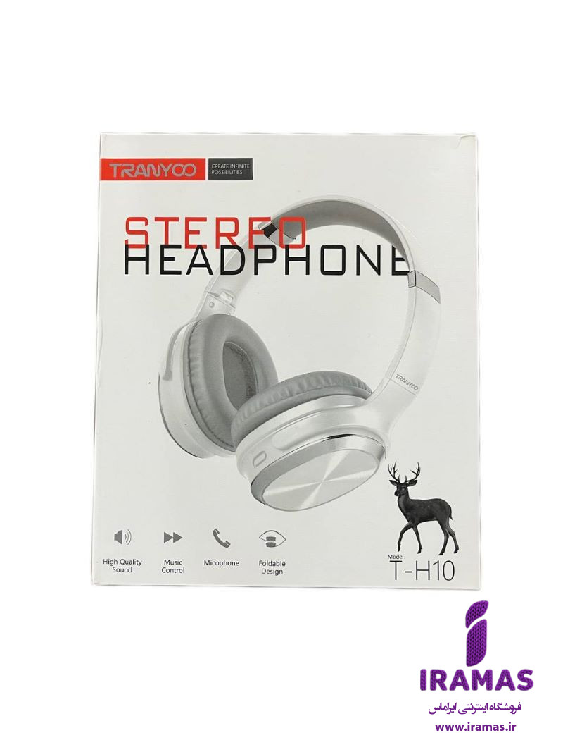 هدفون بی سیم ترانیو T-H10 اسپیکر شو رنگ مشکی - ایراماس