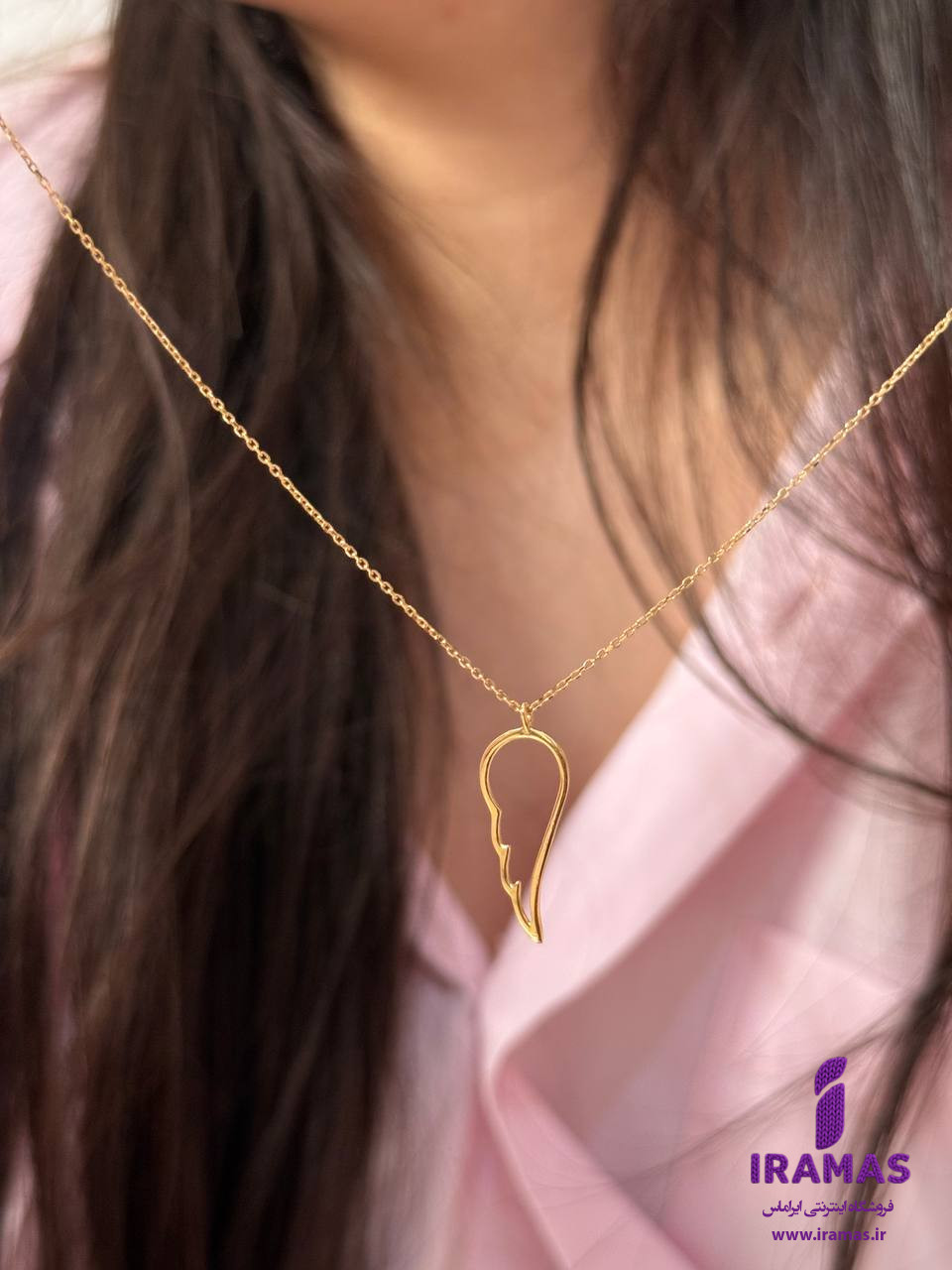 گردنبند طلا بال فرشته - ایراماس 