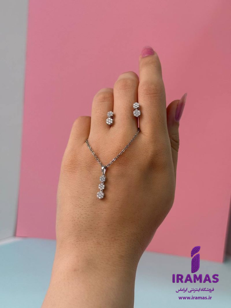 نیم ست طلا طرح فلاور - ایراماس 