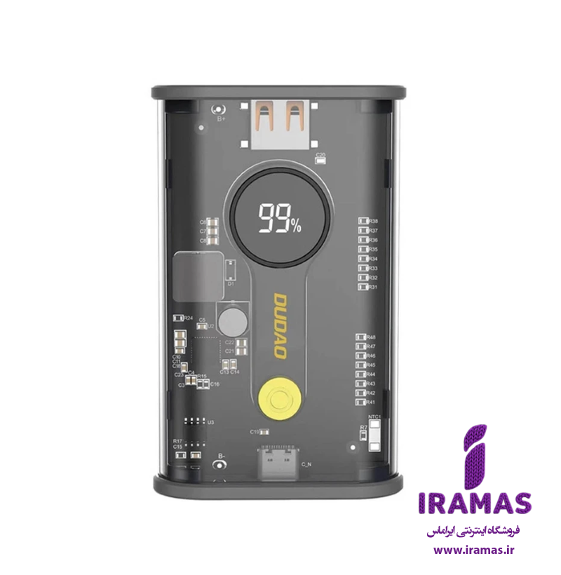 پاوربانک DUDAO مدل K16 ظرفیت 10 هزار میلی‌آمپر ساعت - ایراماس