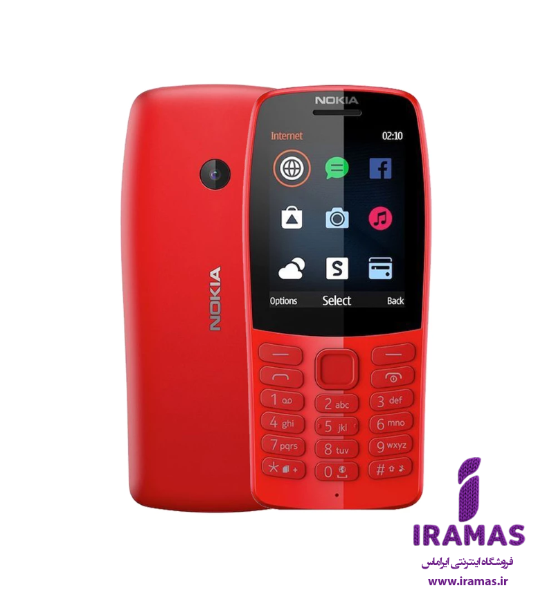 گوشی موبایل نوکیا 210 حافظه 32 رنگ قرمز 2 سیم کارت - ایراماس