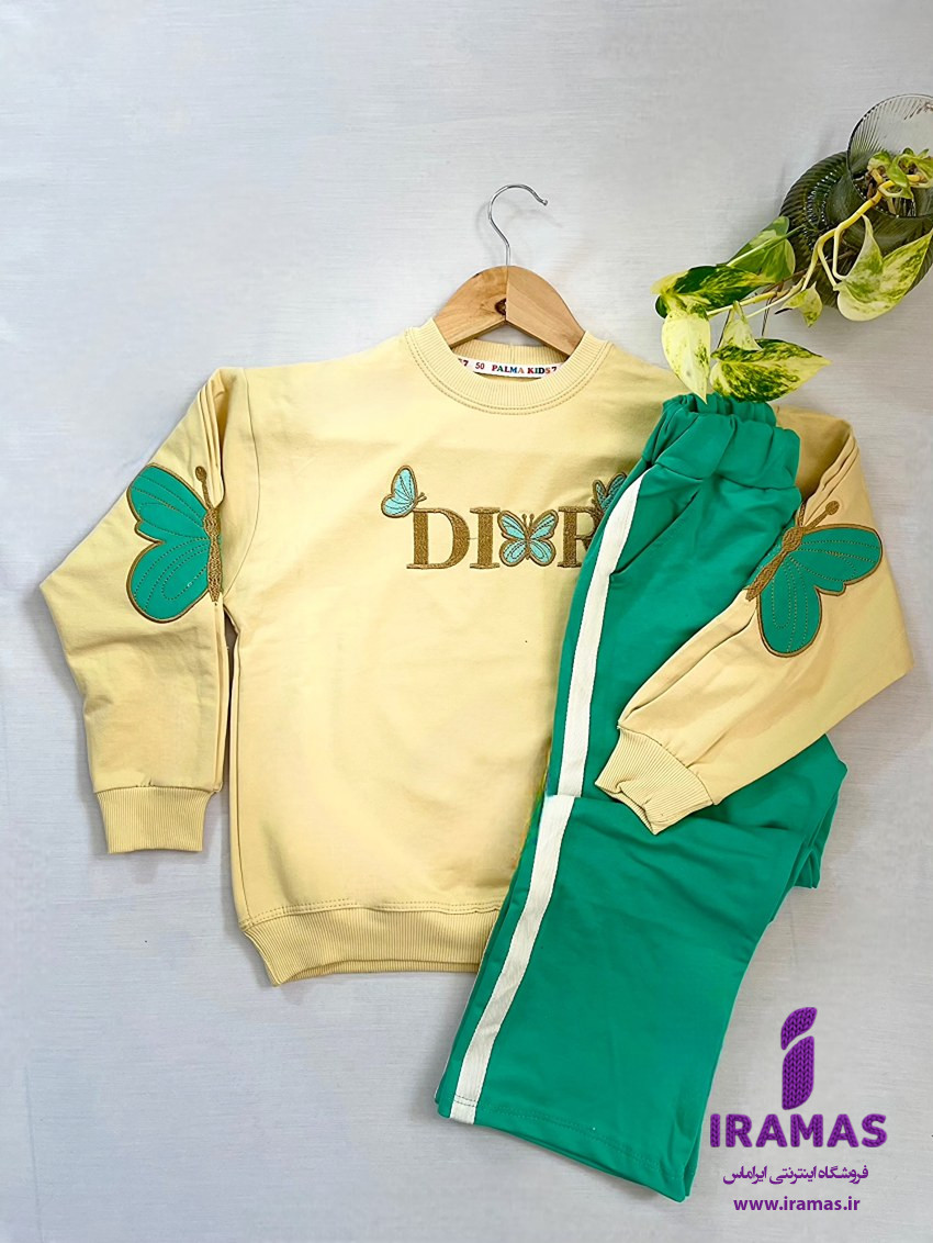 ست بلوز و شلوار بچگانه دخترانه مدل پروانه - ایراماس 
