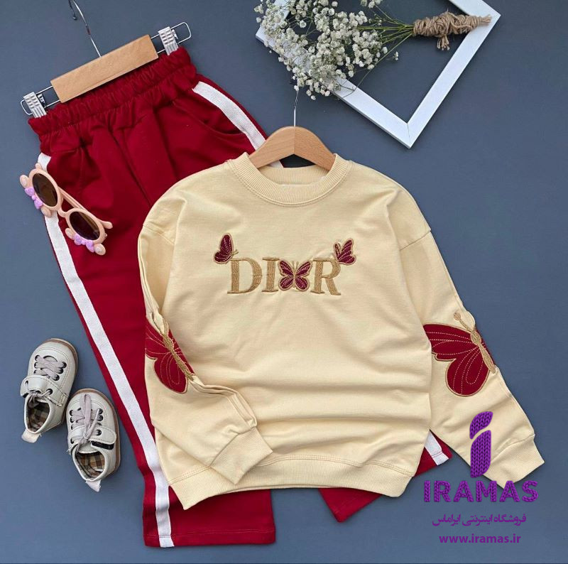 ست بلوز و شلوار بچگانه دخترانه مدل پروانه - ایراماس