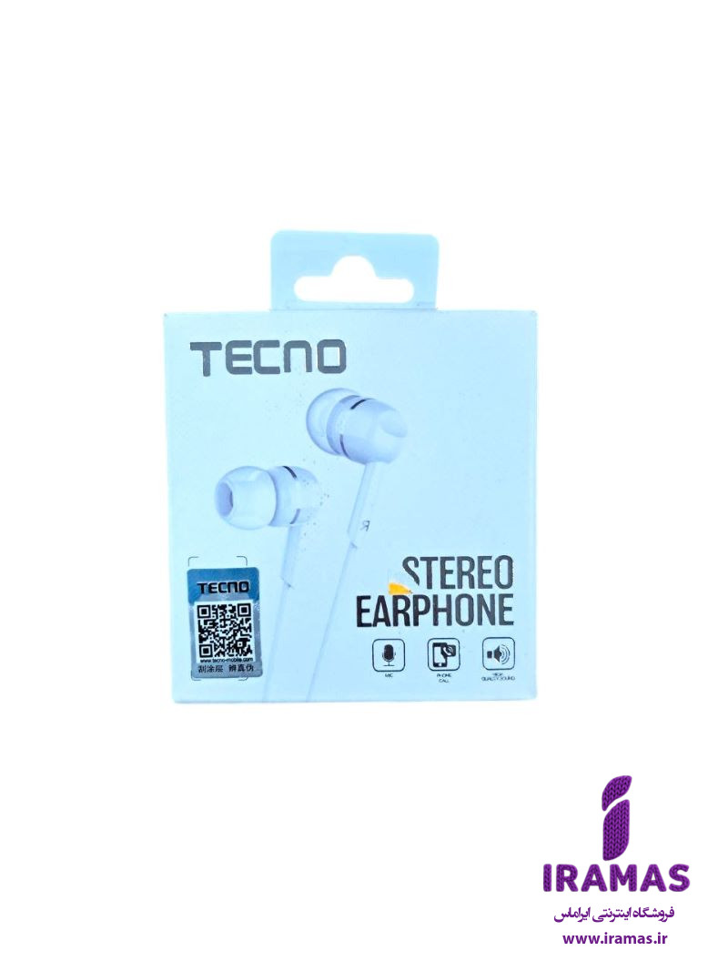 هندزفری تکنو مدل Tecno Stereo Earphone - ایراماس
