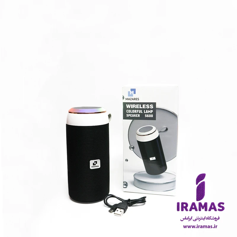 اسپیکر بلوتوثی قابل حمل مازارس مدل S600 رنگ مشکی - ایراماس