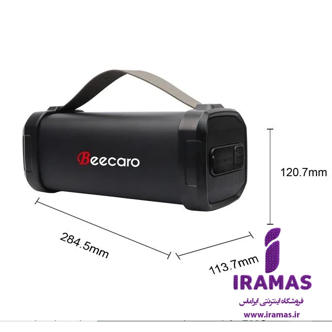اسپیکر بلوتوثی قابل حمل بیکارو مدل F62S رنگ مشکی - ایراماس